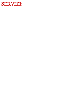 Casella di testo: SERVIZI: